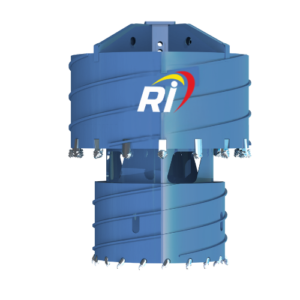 Downward guide positive reaming barrel drill