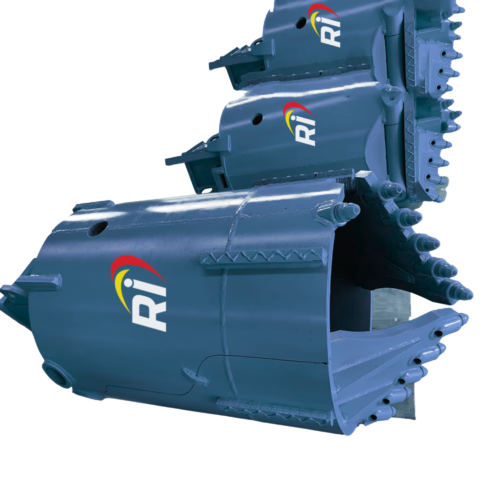 Open Type Drilling Bucket With Drilling Teeth for SoilRock (3)